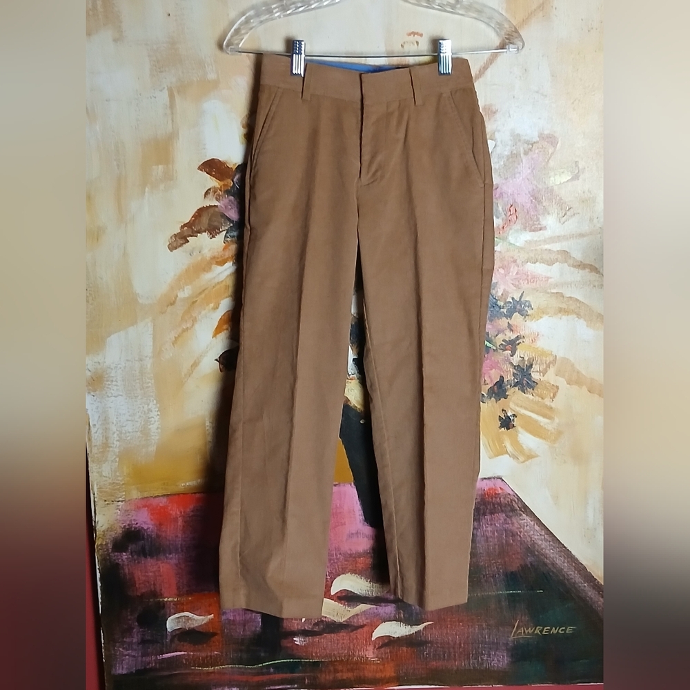 NWT IZOD Flat Front Tan Pants